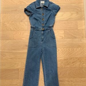 Show Me Your MuMu Blue Jean Denim Jumpsuit